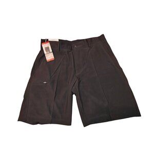 Greg Norman Men's Comfort Cargo Golf Shorts Size 34 Black Expandable Waistband